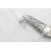 Dagger Wedding Knife Solid 925 Sterling Silver Blade Horse Handle & Stones B434